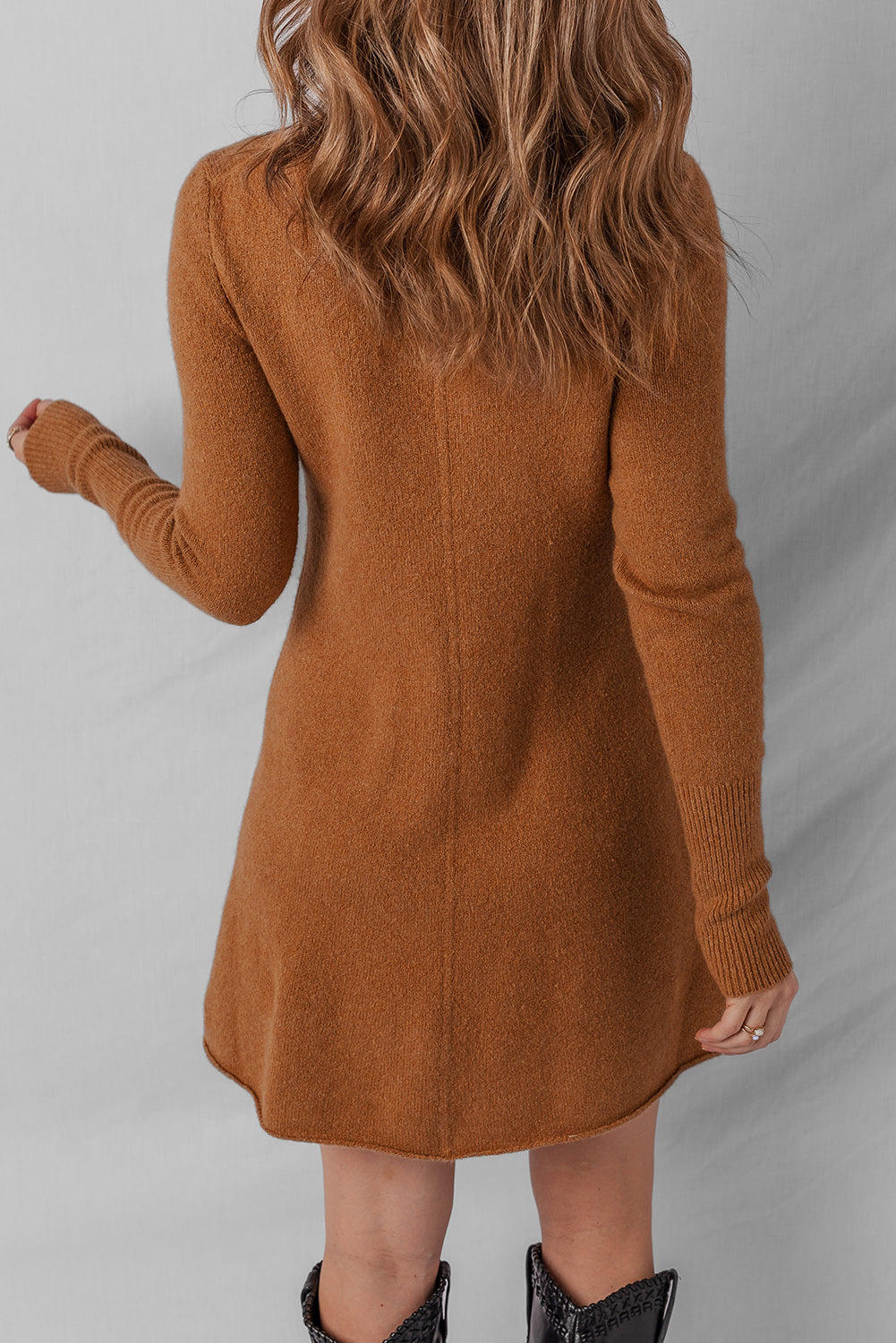 Ribbed Knit Sweater Dress