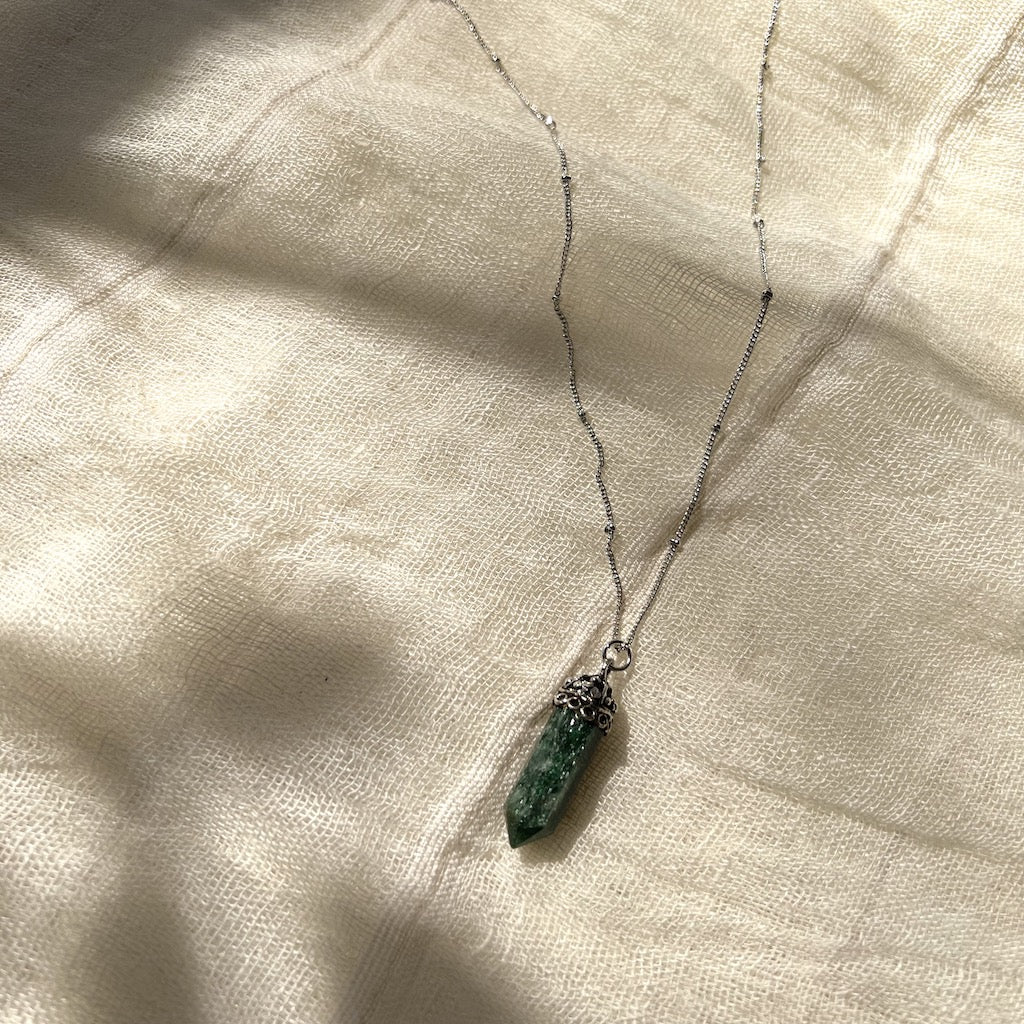 Aventurine Crystal Layering Necklace – Prosperity Stone