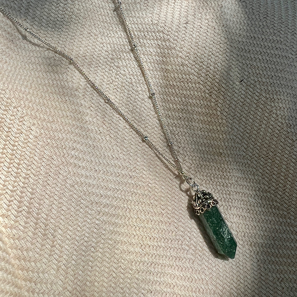 Aventurine Crystal Layering Necklace – Prosperity Stone
